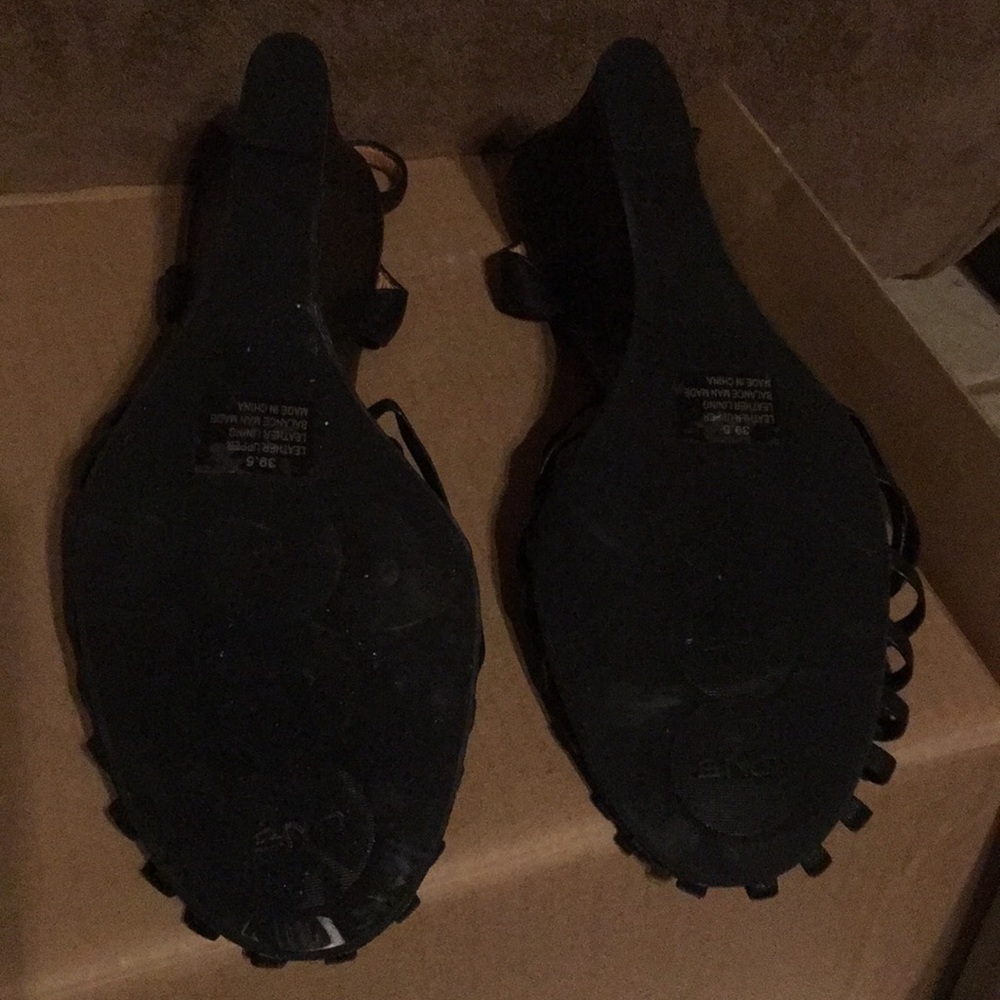 Women’s t-strap wedge.
